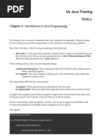 Week 1: Chapter 1: Introduction To Java Programming