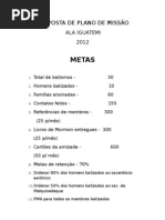 PROPOSTA DE PLANO DE MISSÃƒO