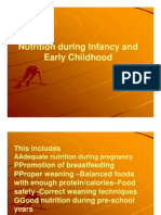 Nutrition During Infancy and Early Childhood PDF