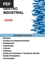 Conteúdo do curso Gestão Industrial