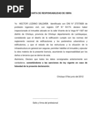 Carta Responsiva