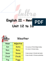 Review II - Unit 12 and 16