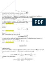 Controle Intermediaire Printemps 2011 Math II Analyse Correction