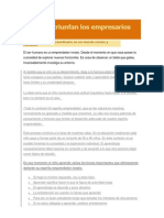 Por Qué Triunfan Los Empresarios Exitosos