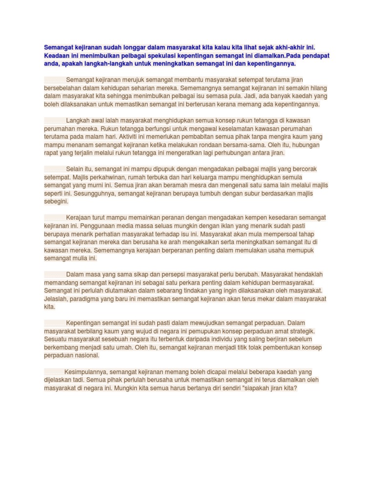Semangat Kerajinan Pdf