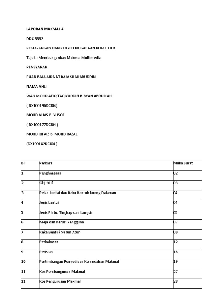 Laporan Makmal 4