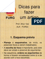 10.0 Dicas Para Fazer Um Artigo