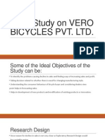 Case Study on Vero Bicycles Pvt