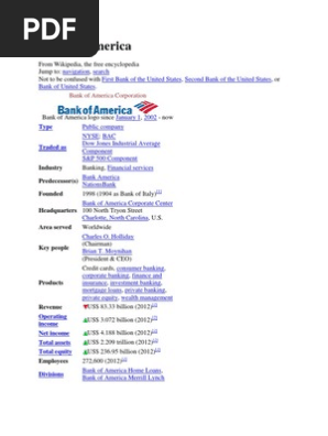 Bank of America