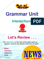 Grammar Unit: Interjections