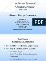 Western Forest Economists 43 Annual Meeting: Biomass Energy Economics
