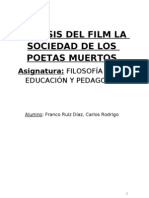 Análisis Del Film La Sociedad de Los Poetas Muertos