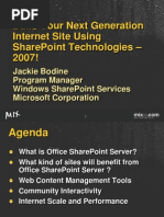 Download Build Your Next Generation Internet Site Using SharePoint Technologies  by Best Tech Videos SN13582486 doc pdf