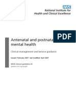 Salud Mental Prenatal y Postnatal Nice