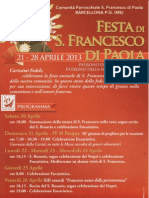 Festa Di San Francesco Di Paola 2013