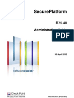 CP R75.40 SecurePlatform AdminGuide