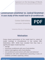 Sdp2011-Lg vs CgGabrielatos, C. (2011). Construction Grammar vs. Lexical Grammar