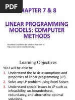 Linear Programming On Computer - Ch78