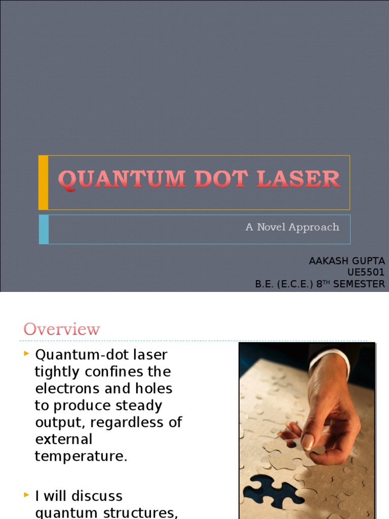 Quantum Dot Laser | PDF | Laser | Band Gap
