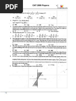 CAT 2009 Solved Papers