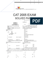 Cat 2005 Solved Paper