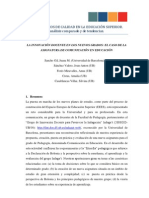 La Innovacion Docente en Los Nuevos Grados