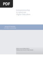 Download Entrepreneurship in American Higher Education by The Ewing Marion Kauffman Foundation SN13584686 doc pdf
