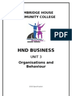 HND Business Unit 3 Assignment