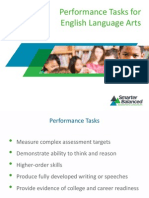 Performance Tasks For English Language Arts