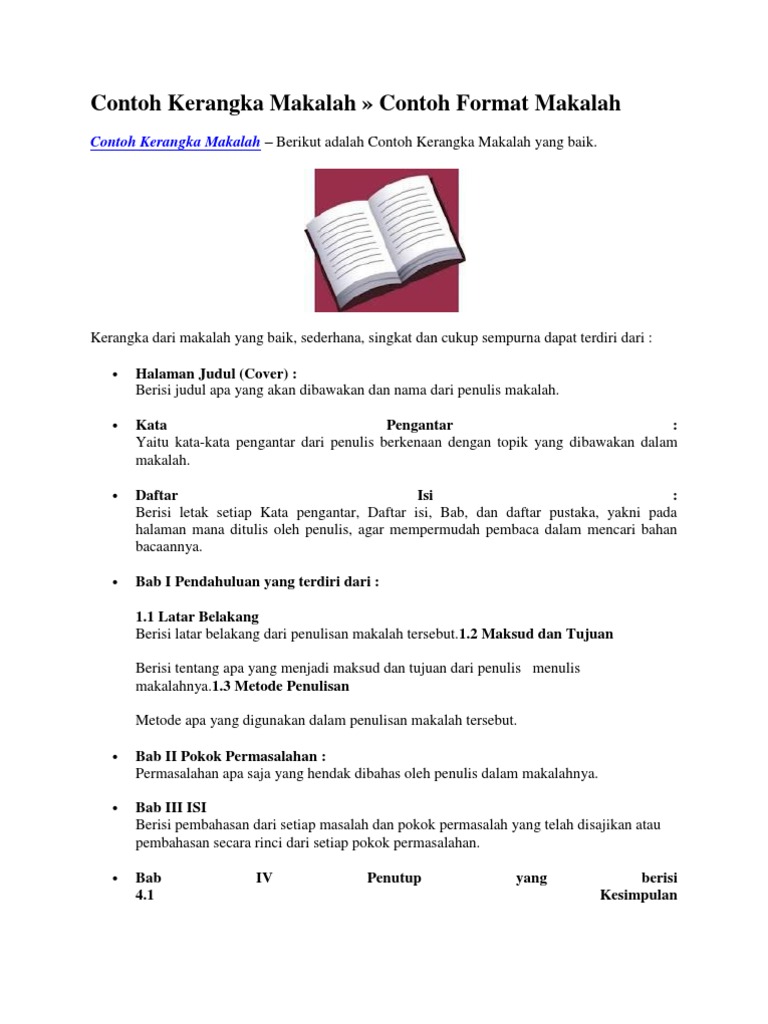 Kerangka Makalah