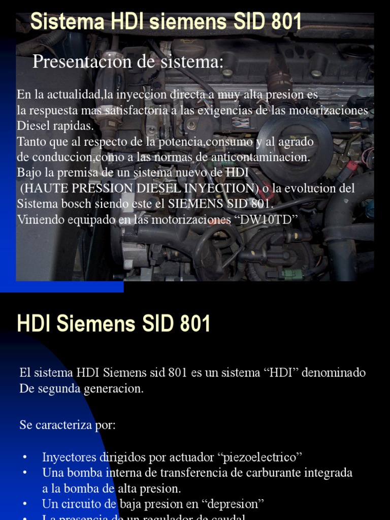 Sistema Hdi Siemens Sid 801 Pdf Piezoelectricidad Solenoide