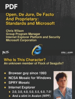 Download Open De Jure De Facto and Proprietary Standards and Microsoft by Best Tech Videos SN13586799 doc pdf