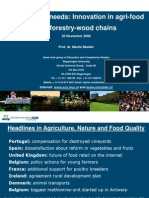 Future Skills Needs: Innovation in Agri-Food and Forestry-Wood Chains