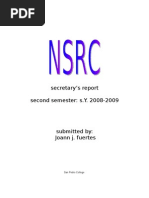 Download Secretarys Report-2nd Sem by Joann SN13587683 doc pdf