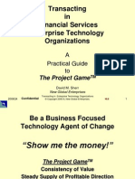 Transacting in Financial Services Enterprise Technology Organizations