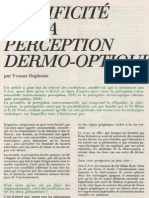 Yvonne Duplessis - Spécificité de La Perception Dermo-Optique