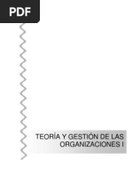 Contenidos Minimos de Teoria y Gestion de Las Organizaciones