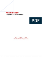 Adam Schaff - Lenguaje y Conocimiento