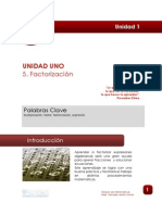 Lectura FACTORIZACION