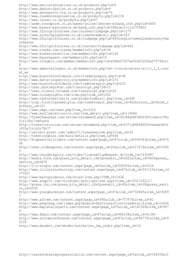 SQL Vulnerable Sites 8 PDF