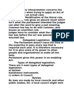 Statutory Instruments