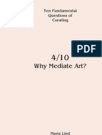 Maria Lind Why Mediate Art
