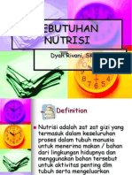 KEBUTUHAN NUUTRISI