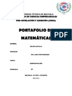 Portafolio de Matematicas