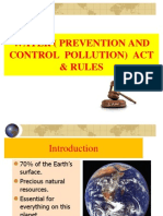 4.. Water (Pollution and Prevention of Pollution) Act and Rules