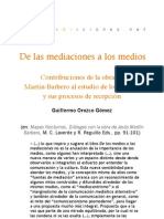 7788256 de Las Mediaciones a Los Medios Contribuciones de La Obra de JMB G Orozco