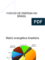Fontes de Energia No Brasil