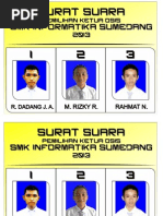 Download Contoh Surat Suara Pemilihan Ketua Osis by    SN135943045 doc pdf