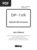 Mitutoyo DP-1VR PDF