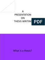 Thesis Writing